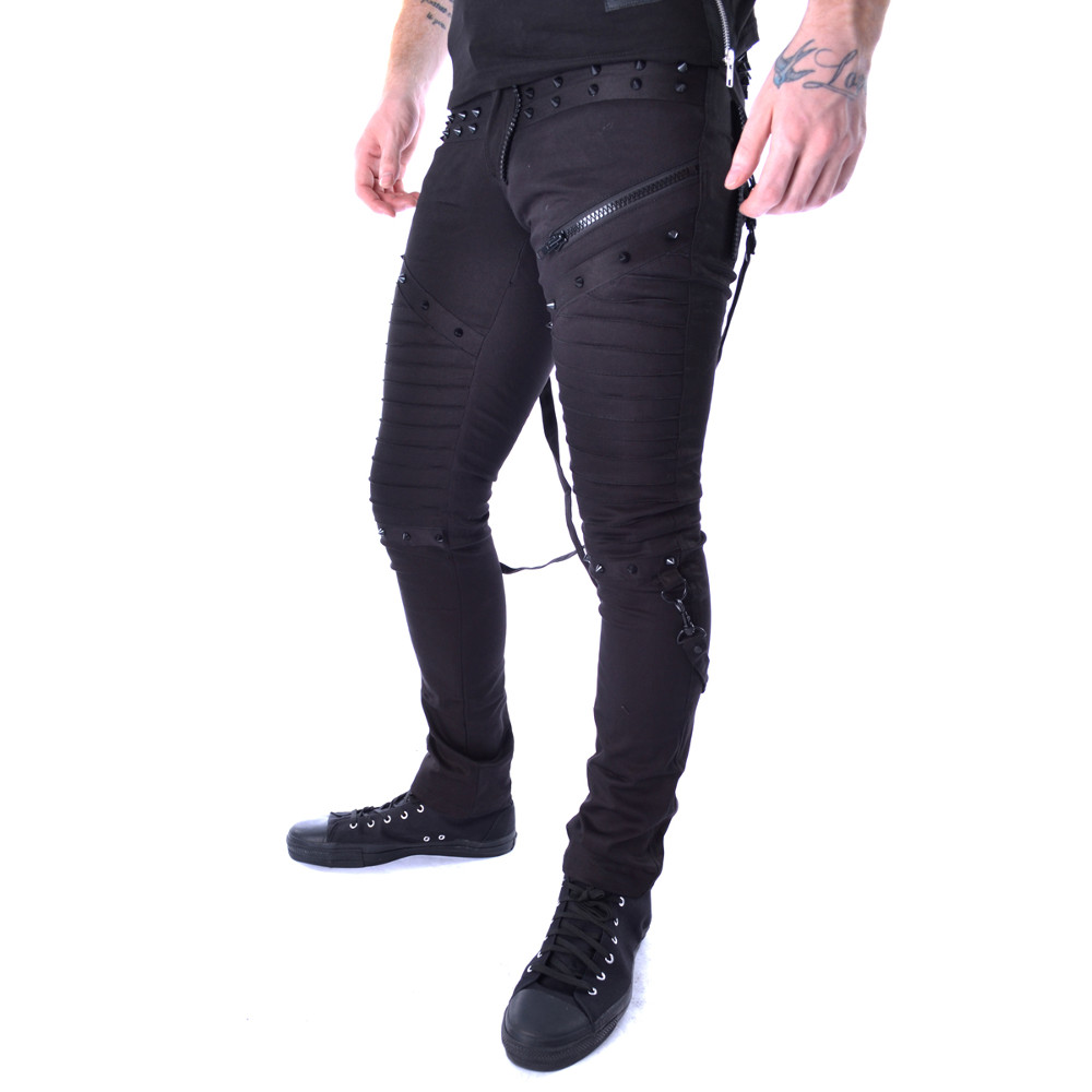 Vixxsin - CHROME Trousers skinny fit - Black